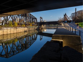 The Lachine Canal area of the Griffintown district of Montreal, on Tuesday, November 3, 2015,