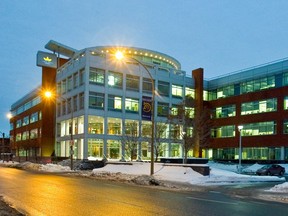 The Imperial Tobacco building at the corner of St Antoine and Hallowell Sts.