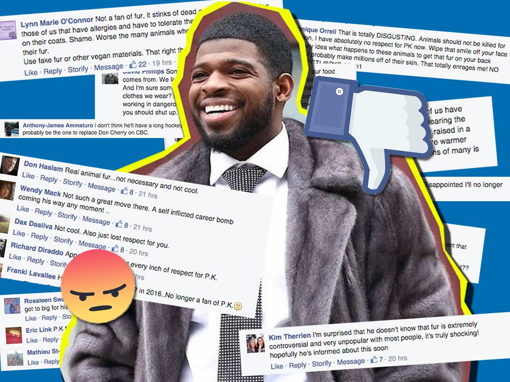 Fur flies as P.K. Subban takes a new fashion direction | Montreal Gazette