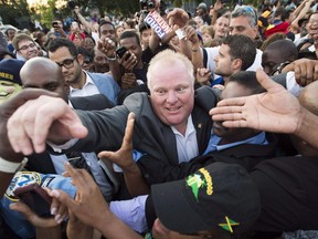 Rob Ford in July 2014. The former Toronto mayor's scandal-plagued time in office made him an international celebrity.