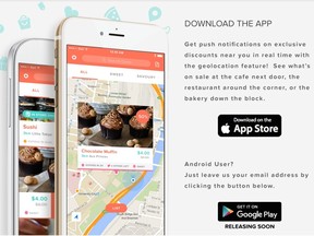 Ubifood is a new Montreal foodie app.