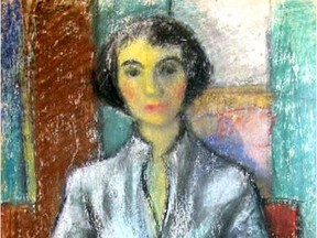 A self-portrait by Marie Revaï, who started working at the Allan Memorial Institute in 1957. "She was not only an artist," says Yvon Lamy of the Centre d’Apprentissage Parallèle de Montréal, "she was also having an impact on the patients’ art and their personalities.”