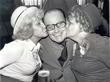 Flo Jones, Dick Morris and Betty Whyte of Verdun were clearly having a lot of fun at the Molson's St. Patrick's Day event in 1982.