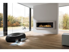 Stylish, new horizontal gas fireplaces featuring an expansive width are becoming increasingly popular in design.