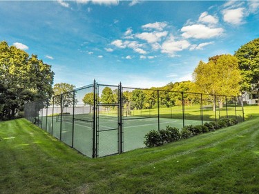 The tennis court. (Photo courtesy of Royal LePage Heritage)