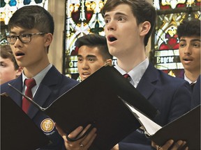 The boys' choir from the Toronto-based St. Michael's Choir School will perform at the Eric Maclean Centre for the Performing Arts, April 6.