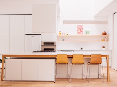 The kitchen cabinetry was done by Olivier Rioux of ModulArt Design. Photo by Vivian Doan