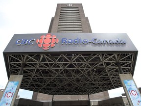 The Radio-Canada CBC building is pictured on June 5, 2013 in Montreal.