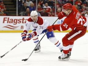 The Montreal Canadiens visit the Detroit Red Wings at Joe Louis Arena in Detroit, Michigan, Thursday March 24, 2016.