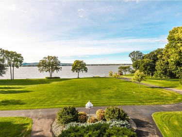 Unobstructed view of Lake of Two Mountains. (Photo courtesy of Royal LePage Heritage)