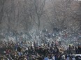 Smoke on the mountain: The crowd celebrates 4/20 at Mount Royal Park in Montreal on Wednesday, April 20, 2016.