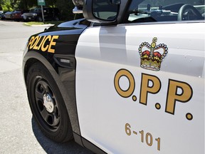 An Ontario Provincial Police vehicle, photographed on Thursday July 23, 2015 in Paris, Ontario for future use with police-related stories. Brian Thompson/Brantford Expositor/Postmedia Network