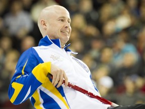 Alberta's skip Kevin Koe Koe and his Calgary-based team of third Marc Kennedy, second Brent Laing and lead Ben Hebert had a bye for the opening draw of the world men's curling championship. They will play Denmark and the United States on Sunday, April 3, 2016.