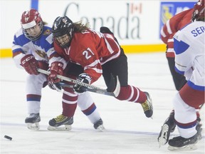 The IIHF Women's World Championship hockey tournament in Kamloops, B.C., ends Monday with the bronze-medal game at 6 p.m. and gold-medal game at 10:30 p.m.