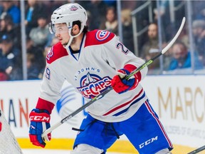 "I’m really lucky to be here and do what I love to do and still have a chance to one day realize my dream," IceCaps forward Tim Bozon says after health scare two years ago.