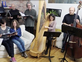 The Conseil des arts de Montréal has helped many artists over its 60 years, including Karen Young, whose latest work involves an arrangement for eight voices, harp and upright bass.