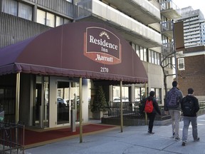A 36-year-old American man and his two-year-old child have died after being  found unconscious Wednesday in the hotel pool of the Marriott Residence Inn in downtown Montreal.