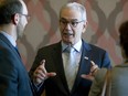 Robert Lafrenière, head of Quebec's anti-corruption squad, UPAC, speaks with delegates at a conference for corruption investigators April 5, 2016.