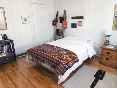The bedroom in Mahin Shafei's N.D.G. apartment.  (John Mahoney / MONTREAL GAZETTE)