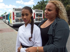 Michaella Bassey and her mother, Sofia Bassey, in 2012. The 12-year-old was removed by police officers from a city bus while on her way home from school, and a human-rights body determined in 2016 that correct protocols had been followed.