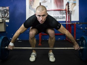 UFC fighter welterweight champion Georges St-Pierre in 2013.