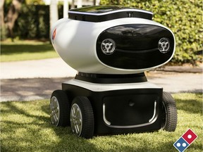 Domino's trial pizza delivery robot in New Zealand in 2016. Domino's said it was working with authorities on plans to roll out its DRU (Domino's Robotic Unit), developed in Australia.