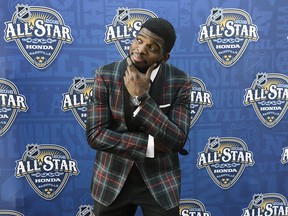 P.K. Subban, ever daring in his sartorial choices, decided on a checked suit for the NHL hockey All-Star skills competition in January in Nashville, Tenn.