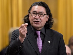 NDP MP Romeo Saganash rises during question period in the House of Commons Thursday March 28, 2013 in Ottawa.