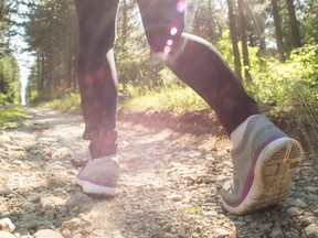 One tip for improving your stride: plant your foot right, starting with the heel and finishing with a powerful push off the ball of the foot. Make sure the roll from back to front of the foot is smooth – don’t slap the forefoot into the pavement.
