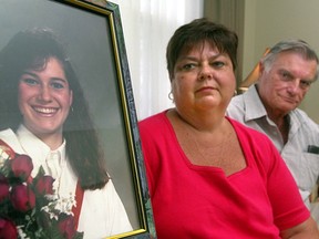 Kristen French's parents, Doug and Donna French in their St. Catharines home Sunday on April 14, 2002, two days before the tenth anniversary of the abduction of Kristen in St. Catharines by Paul Bernardo.