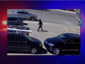Laval police released security footage of an armed man out in broad daylight April 27, 2016.