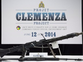 Weapons seized during Project Clemenza in 2014.
