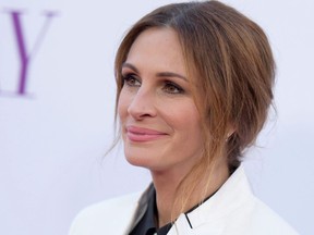 Julia Roberts at the Los Angeles première of Mother's Day on April 13, 2016. Variety reports that she was paid US$3 million for just four days work shooting her supporting part in the movie.