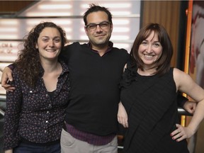 Bad Jews director Lisa Rubin with actors Sarah Segal-Lazar and Jamie Elman: "I had read the play many, many times and I thought of Jamie as soon as I finished reading it," Rubin says. "Same thing, too, with Sarah ... she just nailed the audition."