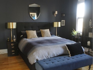 This is one of the two bedrooms. (Marie-France Coallier/ MONTREAL GAZETTE)