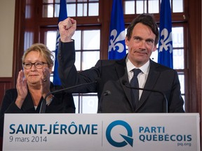 From the archives: In March 2014, former head of Quebecor and new Parti Quebecois candidate for Saint-Jérôme, Pierre Karl Péladeau. He has returned to the helm of Quebecor.