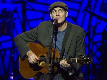 James Taylor performs at the Bell Centre in Montreal on Friday, May 13, 2016.
