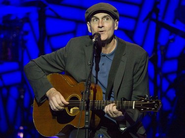 James Taylor, who has been recording since 1968, performs at the Bell Centre in Montreal on Friday, May 13, 2016.