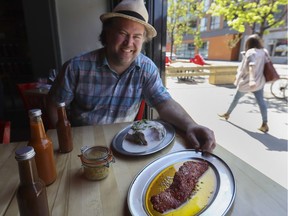 David Ferguson, the chef-owner of Gus Restaurant, marinates just about everything he cooks on the grill, whether briefly or for up to a week for larger cuts "for big bold flavour."
