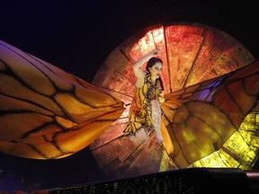 Shelli Epstein from Israel performs in Luzia.