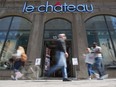 A Le Château store on Ste-Catherine St. W. in Montreal on Tuesday, May 5, 2015.