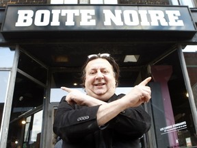 François Poitras in front of his store La Boîte Noire on May 5, 2016.