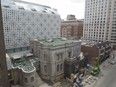 Mount Stephen Club in Montreal on Monday, May 9, 2016, with the hotel tower rising behind it.