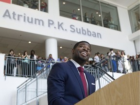 Canadiens defenceman P.K. Subban made headlines in September with his $10-million pledge over a seven-year period to the Montreal Children's Hospital Foundation.