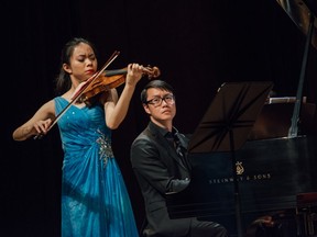 Semifinalist Sirena Huang from the United States, with pianist Philip Chiu, at the Montreal International Musical Competition. No Canadians made it this year, even in the opening round.