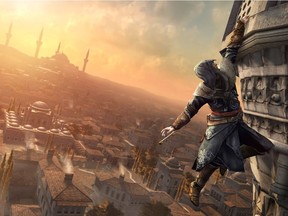 Screenshot of UbiSoft's Assassin's Creed Revelations. The main character, Ezio, is in the ancient city of Constantinople