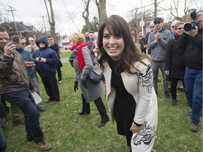 Parti Québécois MNA Veronique Hivon, seen here on Monday, May 9, 2016 in Joliette where she launched her bid for the PQ leadership.
