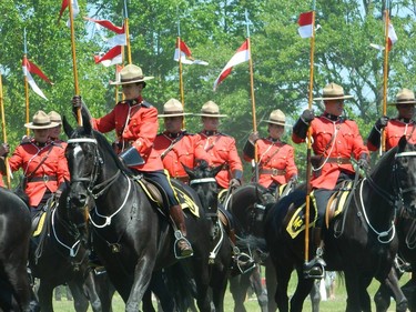 Great show done by the RCMP musical rides.
