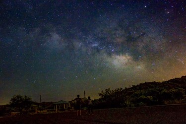 On my recent visit to the state of Arizona to see my daughter and her family, I ventured out with my son-in-law into the local desert to catch the Milky Way above the mountains. I was mesmerized by the large amount of stars.