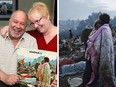 Now and then: Bobbi and Nick Ercoline are still married decades after they were captured at Woodstock as a loving couple in the early months of their courtship.